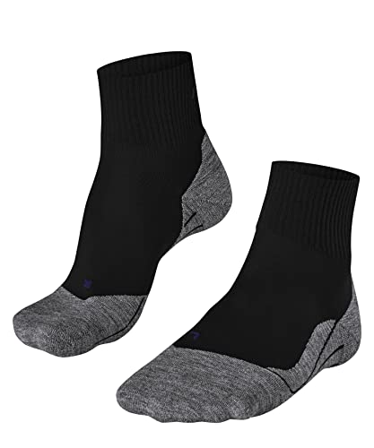 FALKE Herren Wandersocken TK5 Wander Cool Short M SSO Lyocell Antiblasen Dünn 1 Paar, Schwarz (Black-Mix 3010), 42-43 von FALKE