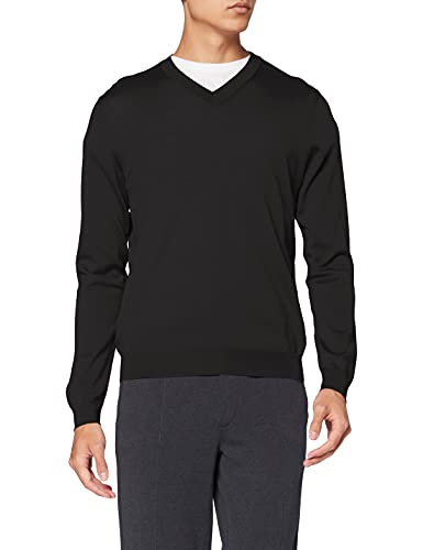 FALKE Herren V-Neck Longsleeve, Black, S von FALKE