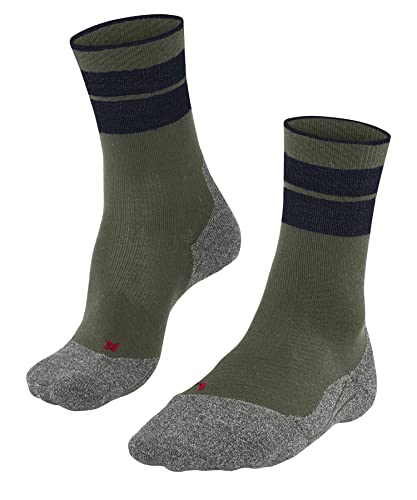 FALKE Herren Wandersocken TK Stabilizing M SO Wolle antiblasen dick 1 Paar, Grün (Herb 7756), 42-43 von FALKE