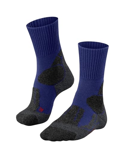FALKE Herren Wandersocken TK1 Adventure M So Wolle Funktionsmaterial antiblasen dick 1 Paar, Blau Yve 6714, 46-48 von FALKE