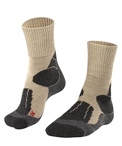 FALKE Herren Wandersocken TK1 Adventure M SO Wolle antiblasen dick 1 Paar, Beige (Nature Melange 4100), 42-43 von FALKE