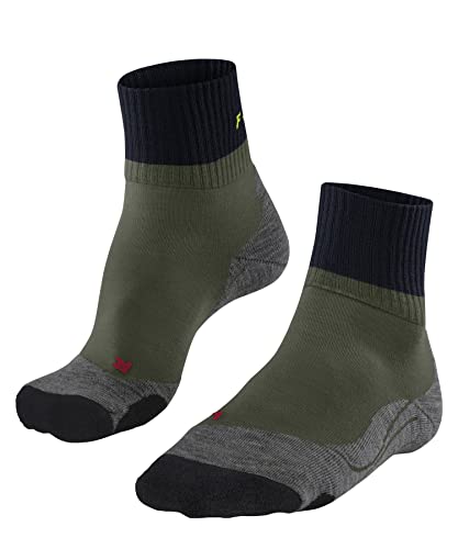 FALKE Herren Wandersocken TK2 Explore Short M SSO Merinowolle antiblasen dick 1 Paar, Grün (Herb 7754), 42-43 von FALKE