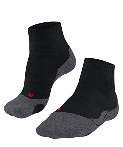 FALKE Herren Wandersocken TK2 Explore Short M SSO Merinowolle antiblasen dick 1 Paar, Schwarz (Black-Mix 3010), 44-45 von FALKE