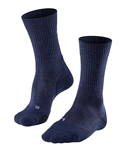 FALKE Herren Wandersocken TK2 Explore Wool M So Wolle Funktionsmaterial antiblasen dick 1 Paar, Blau Jeans 6670, 42-43 von FALKE
