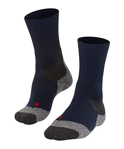 FALKE Herren Wandersocken TK4 Expedition M SO Wolle Antiblasen Dick 1 Paar, Blau (Marine 6120), 39-41 von FALKE