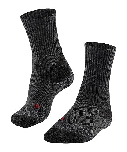 FALKE Herren Wandersocken TKX Expedition M So Wolle Funktionsmaterial antiblasen dick 1 Paar, Grau Asphalt Melange 3180, 42-43 von FALKE