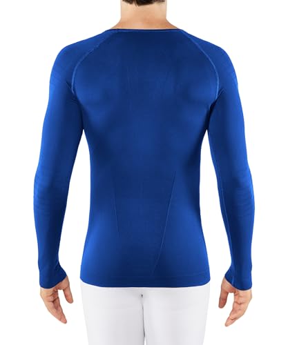 FALKE Herren Warm Tight Fit M L/S SH Baselayer-Shirt, Blau (Cobalt 6712), S von FALKE