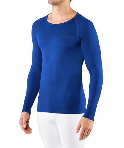 FALKE Herren Warm Tight Fit M L/S SH Baselayer-Shirt, Blau (Cobalt 6712), XXL von FALKE