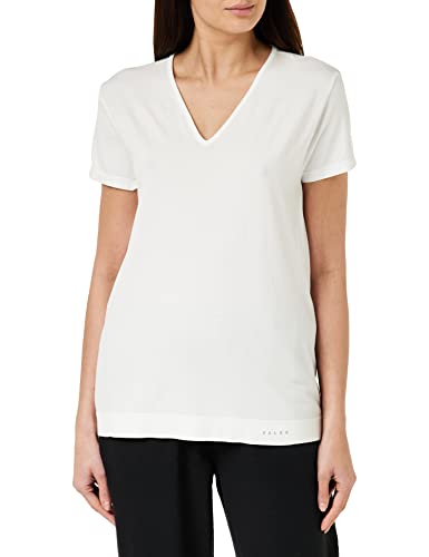 FALKE Damen Ru T Shirt, Weiß, XL EU von FALKE