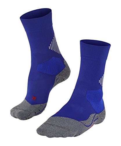 FALKE Unisex Socken 4 GRIP Stabilizing U So Funktionsmaterial für maximalen Speed 1 Paar, Blau Blue 6449, 37-38 von FALKE