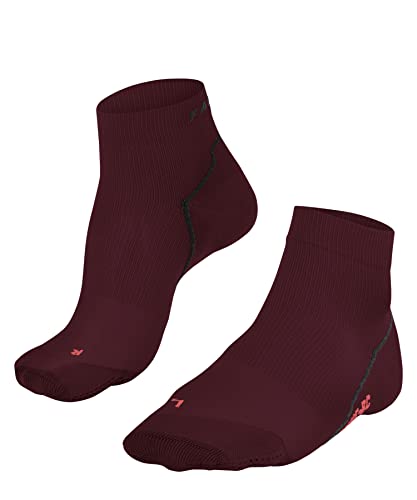 FALKE Unisex Fahrradsocken BC Impulse Short U SSO Funktionsmaterial Antiblasen 1 Paar, Rot (Merlot 8117), 39-41 von FALKE