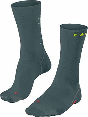 FALKE Unisex Fahrradsocken BC Impulse Splashes, Funktionsmaterial, 1 Paar, Grau (Steel Grey 3583), 42-43 von FALKE