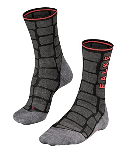 FALKE Unisex Fahrradsocken BC6 Cobblestone, Funktionsgarn, 1 Paar, Schwarz (Black-Mix 3010), 42-43 von FALKE