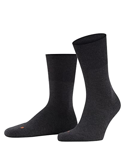 FALKE Unisex Socken Run U SO Baumwolle einfarbig 1 Paar, Grau (Dark Grey 3970), 35-36 von FALKE