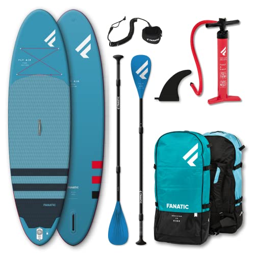 FANATIC Fly Air Stand Up Paddle Board Set mit Pure Paddel und Pumpe von FANATIC