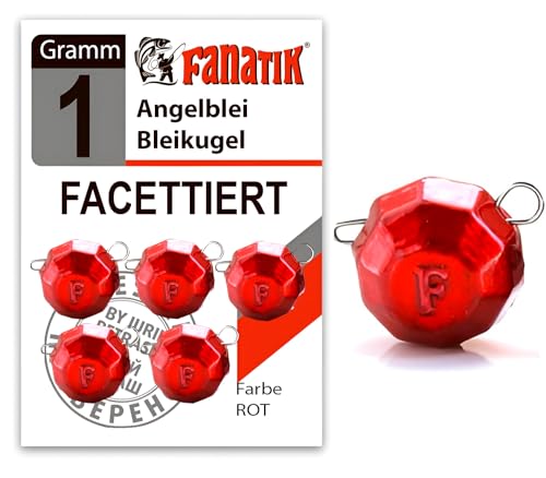 FANATIK Cheburashka facettiert Faced kantiges Jig Jigkopf Bleikopf Bleikugel 3g - 75g von FANATIK