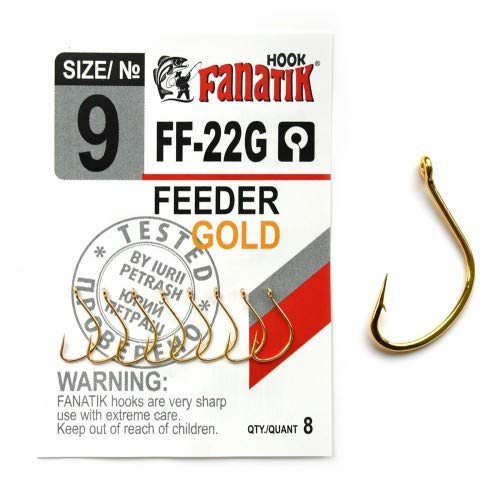 FANATIK Haken FF-22G Feeder Gold VHI-Carbon Friedfische von FANATIK