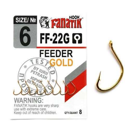 FANATIK Haken FF-22G Feeder Gold VHI-Carbon Friedfische von FANATIK
