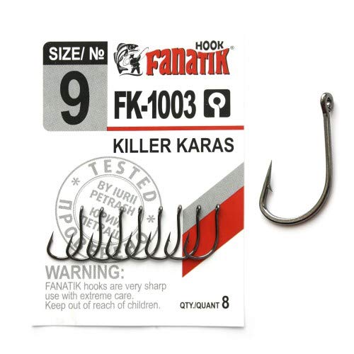 FANATIK Haken FK-1003 Angelhaken Hook KARAUSCHE-JÄGER VHI-Carbon Friedfische Karausche von FANATIK