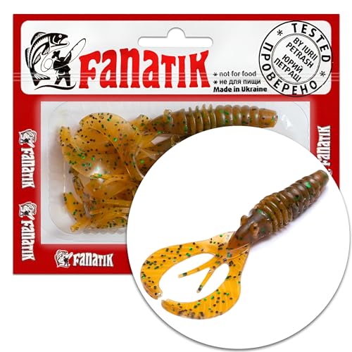 FANATIK Lobster 2.2" 3.6" 5.6-9.1cm Gummiköder mit Aroma Gummifisch Fanatic Jig Soft Baits Lure Kunstköder Angeln Köder Gummishad Twister Krebs Сancer Bait Lures Softbait (004, 3.6) von FANATIK