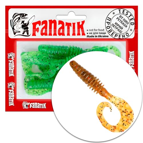 FANATIK Viper 2" 3" 4" 5-10cm Gummiköder mit Aroma Gummifisch Angeln Köder Gummishad Twister Baits Lures Softbait (Einheitsgröße, 003) von FANATIK