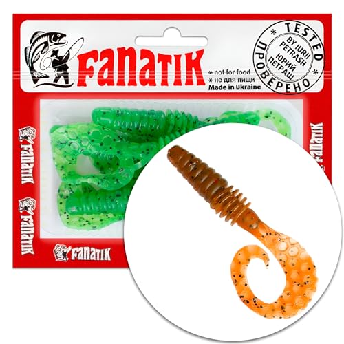 Fanatik Viper 2" 3" 4" 5-10cm Gummiköder mit Aroma Gummifisch Fanatic Jig Soft Bait Lure Kunstköder Angeln Köder Gummishad Twister Baits Lures Softbait (Einheitsgröße, 023) von FANATIK