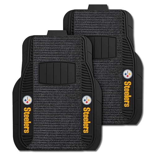 FANMATS - 13786 NFL Pittsburgh Steelers Nylon Face Deluxe Car Mat 20"x27" von FANMATS