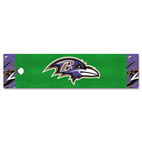 FANMATS 23206 Baltimore Ravens Putting Green Mat – 0,5 m x 1,8 m von FANMATS