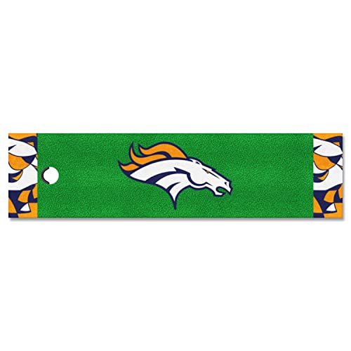 FANMATS 23255 Denver Broncos Putting Green Matte – 0,5 m x 1,8 m von FANMATS