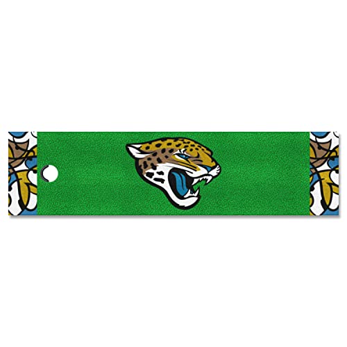 FANMATS 23287 Jacksonville Jaguars Putting Green Matte – 0,5 m x 1,8 m von FANMATS