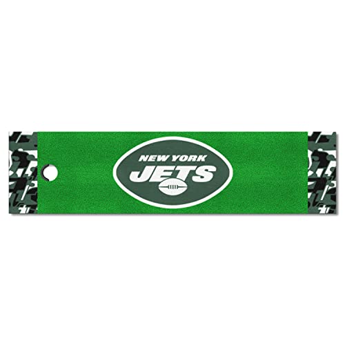 FANMATS 23394 New York Jets Putting Green Matte – 0,5 m x 1,8 m von FANMATS