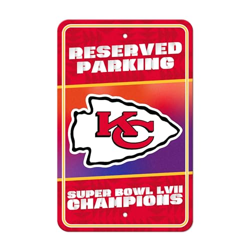 FANMATS 38396 Kansas City Chiefs Super Bowl LVII Parkplatzschild Dekor 45,7 x 29,2 cm Leicht von FANMATS