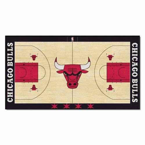 FANMATS NBA – Chicago Bulls Court Läufer Teppich – 61 cm. x 111,8 cm von FANMATS