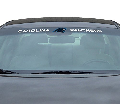 FANMATS NFL Carolina Panthers Windshield Decal, Black, Standard von FANMATS