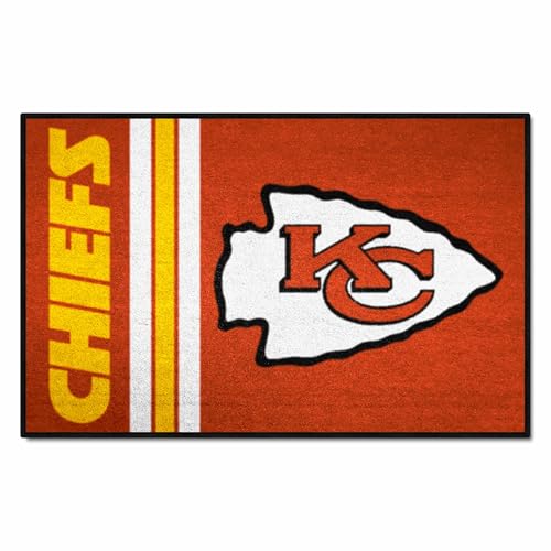 FANMATS NFL Kansas City Chiefs Nylon-Teppich für Anfänger, Team-Farbe, 48,3 x 76,2 cm von FANMATS