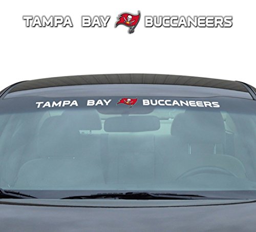 FANMATS NFL – Tampa Bay Buccaneers Sun Stripe Windschutzscheibe Aufkleber 8,3 cm x 86,4 cm von FANMATS