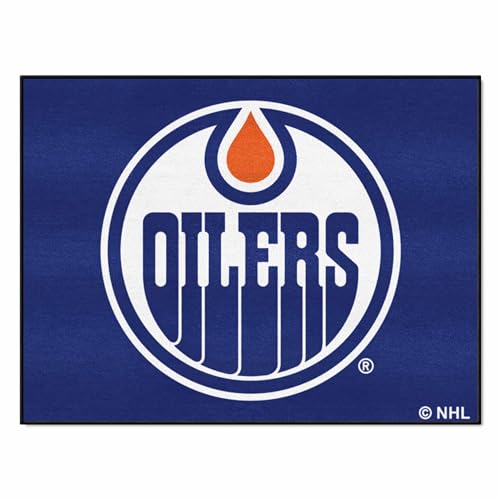 FANMATS NHL Edmonton Oilers Nylon Face All-Star Teppich, 86,4 x 114,3 cm von FANMATS