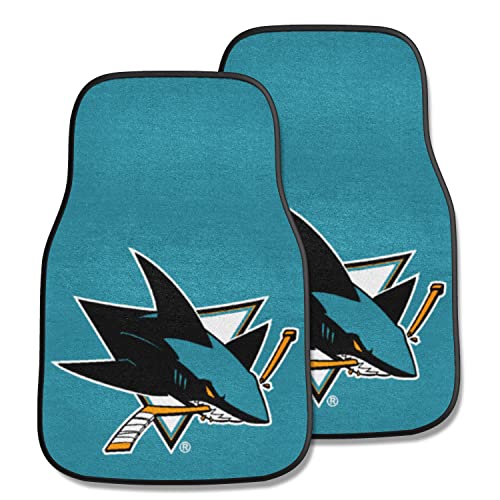 FANMATS NHL San Jose Sharks Auto-Teppich, Nylon, Team-Farbe, 45,7 x 68,6 cm von FANMATS