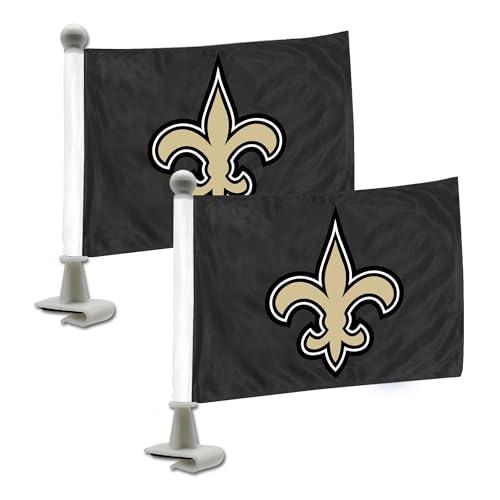 ProMark NFL New Orleans Saints Flaggen-Set, 2-teilig, Ambassador-Stil, Team-Farbe, Einheitsgröße (8162089919) von FANMATS