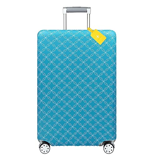 FANSU Elastisch Kofferhülle, Einfach Stil Kofferschutzhülle Gepäckabdeckung mit Reißverschluss Reise Kofferhülle Kratzfester Gepäck Cover/Koffer Schutzhülle (XL(29~32 Zoll),Blau) von FANSU
