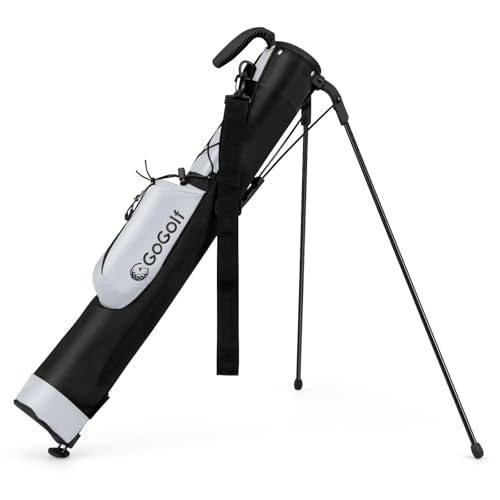 FANTASK Golf Stand Tragetasche, Golftasche leicht mit 2 er Unterteilung & Regenhaube, Pitch 'n Putt Golfbag mit Schultergurt, Tasche & Ständer, für Herren, Damen FANTASK Golf Stand Tragetasche, Golftasche leicht mit 2 er Unterteilung & Regenhaube, Pitch 'n Putt Golfbag mit Schultergurt, Tasche & Ständer, für Herren, Damen von FANTASK