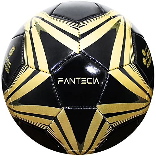 FANTECIA Unisex-Fußball, Größe 5, offizieller Match-Futsal-Ball, professioneller Outdoor-/Indoor-Fußball für Jugendliche und Erwachsene. von FANTECIA
