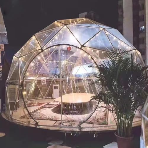 Transparentes Zelt, klares Blasenzelt für den Außenbereich, Campingzelt, Kuppelhaus mit Blasen, 12 x 12 x 7,2 Fuß, klares, vielseitiges Zelt für Sport, Camping, Garten von FANYING