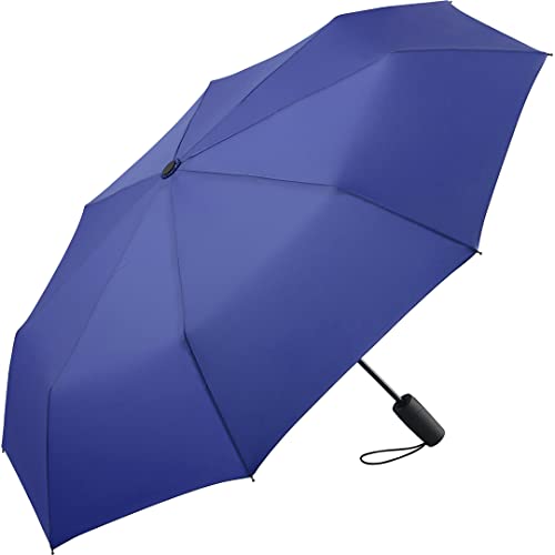 FARE Mini-Taschenschirm – Premium-Regenschirm öffnet-schließt-automatisch flexibel windsicher stabil kompakt wasserdicht; Markenschirm 60 Jahre Erfahrung aus Deutschland (euroblau) von FARE