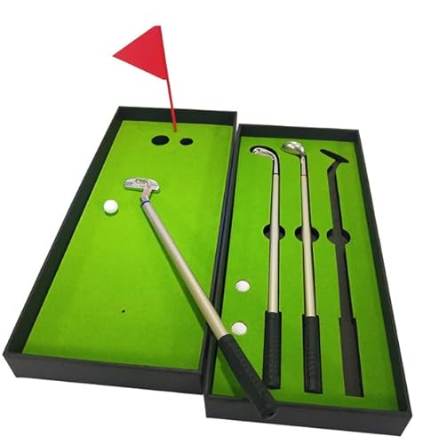 FARYODI Golf Stifte Geschenkset 3-teiliges Stifteset im Golfspiel-Design,Golfschläger Kugelschreiber Mini-Golfbälle Mini Desktop Golfball Stift Geschenk Golfstifte Set von FARYODI
