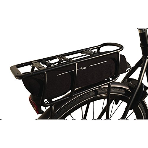 fasi Akkuschutz E-Bike Accu Cover Gepäckträger schwarz mit Reflexdruck schwarz mit Reflexdruck von FASI