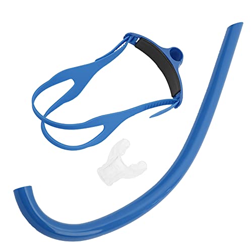 FASJ Schnorchel, Hochwertiger Schwimmschnorchel mit Silikonmundstück zum Schwimmen(Blue) von FASJ