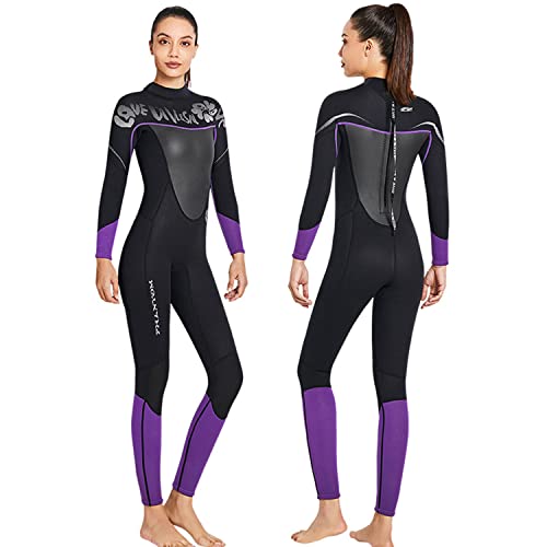 3 mm Neopren-Einteiler-Neoprenanzug für Damen und Herren, Triathlon-Ganzkörper-Badeanzug, Dicker, Warmer Tauchanzug zum Surfen, Schnorcheln, Speerfischen von FAXIOAWA