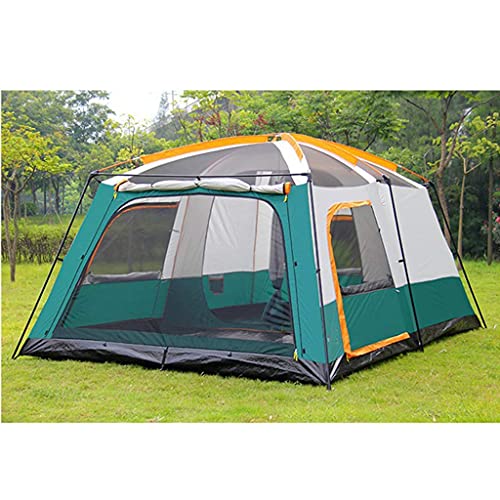 Produkte Geräumiges 10-Mann-Familienzelt, Outdoor-Campingzelt, regensicheres übergroßes Zelt, multifunktionales Campingzelt, verwendet für Familienessen im Freien (blau) (Blau) von FAXIOAWA