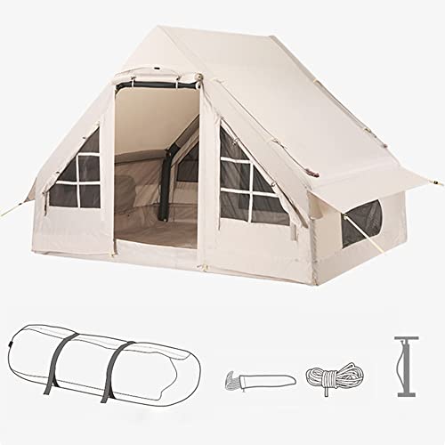 Wasserdichtes aufblasbares Zelt, wasserdichtes aufblasbares Zelt, Campingzelt zum Angeln, Wandern, Rucksackreisen, Beige von FAXIOAWA